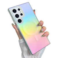 Buy Slim Magnetic Phone Case, Compatible with MagSafe, Iridescent Gradient Matte Shockproof Protective Cover,CAMILA at Caseles-Samsung Galaxy S26 Ultra, 