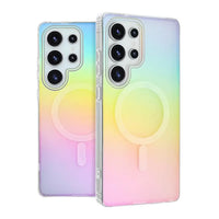 Buy Slim Magnetic Phone Case, Compatible with MagSafe, Iridescent Gradient Matte Shockproof Protective Cover,CAMILA at Caseles-Samsung Galaxy S26 Ultra, 