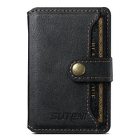 Buy Magnetic Wallet & Phone Stand,Classic Magnetic Card Holder Wallet at Caseles-Black, 