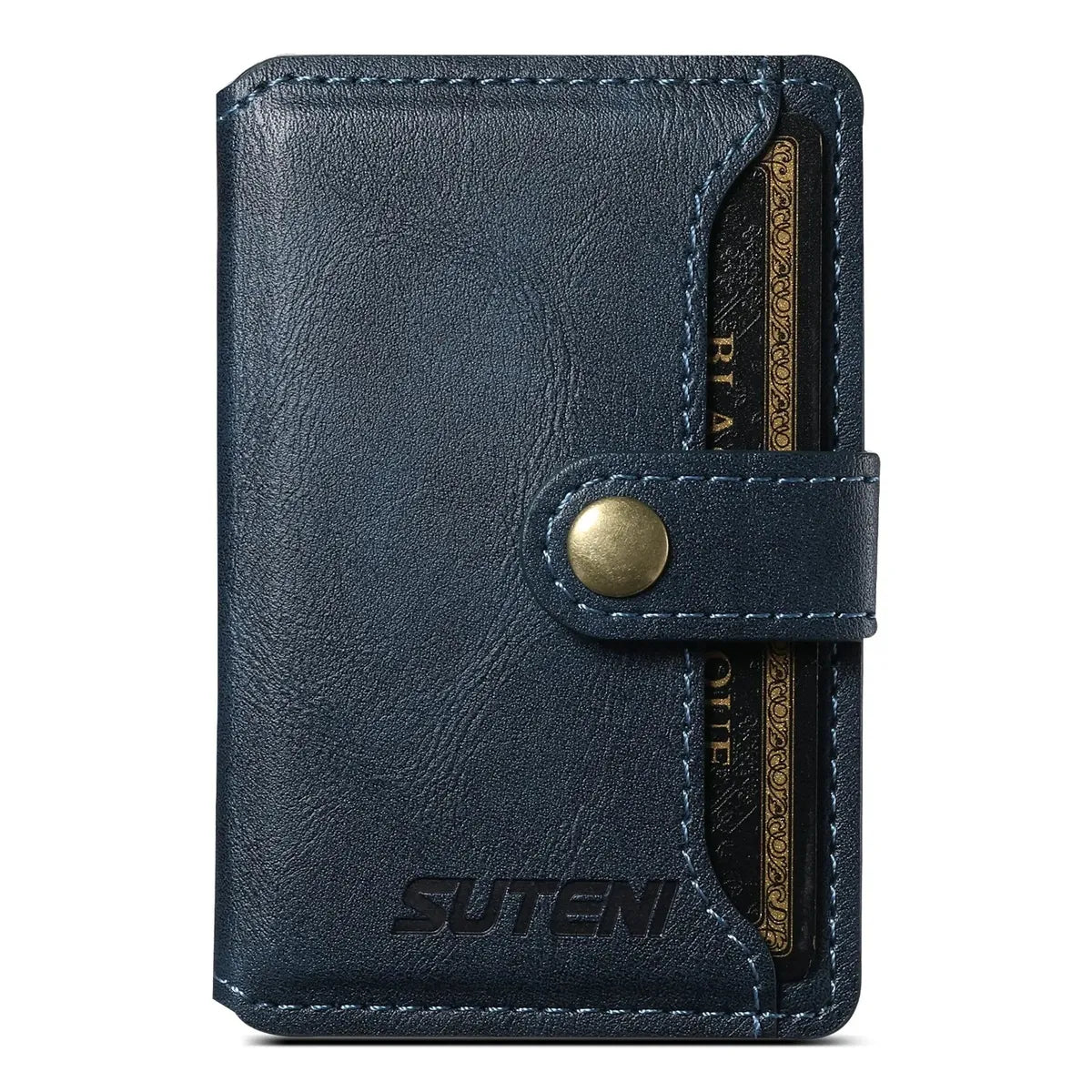 Buy Magnetic Wallet & Phone Stand,Classic Magnetic Card Holder Wallet at Caseles-Blue, 
