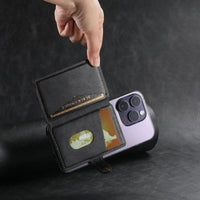 Buy Magnetic Wallet & Phone Stand,Classic Magnetic Card Holder Wallet at Caseles-Brown, 