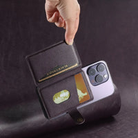 Buy Magnetic Wallet & Phone Stand,Classic Magnetic Card Holder Wallet at Caseles-Brown, 