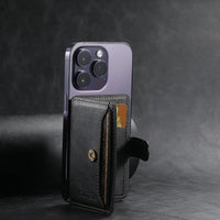 Buy Magnetic Wallet & Phone Stand,Classic Magnetic Card Holder Wallet at Caseles-Brown, 
