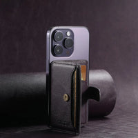 Buy Magnetic Wallet & Phone Stand,Classic Magnetic Card Holder Wallet at Caseles-Brown, 