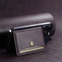 Buy Magnetic Wallet & Phone Stand,Classic Magnetic Card Holder Wallet at Caseles-Brown, 