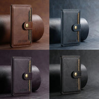 Buy Magnetic Wallet & Phone Stand,Classic Magnetic Card Holder Wallet at Caseles-Brown, 