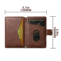 Buy Magnetic Wallet & Phone Stand,Classic Magnetic Card Holder Wallet at Caseles-Brown, 