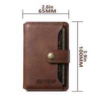 Buy Magnetic Wallet & Phone Stand,Classic Magnetic Card Holder Wallet at Caseles-Brown, 