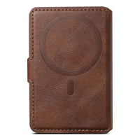 Buy Magnetic Wallet & Phone Stand,Classic Magnetic Card Holder Wallet at Caseles-Brown, 
