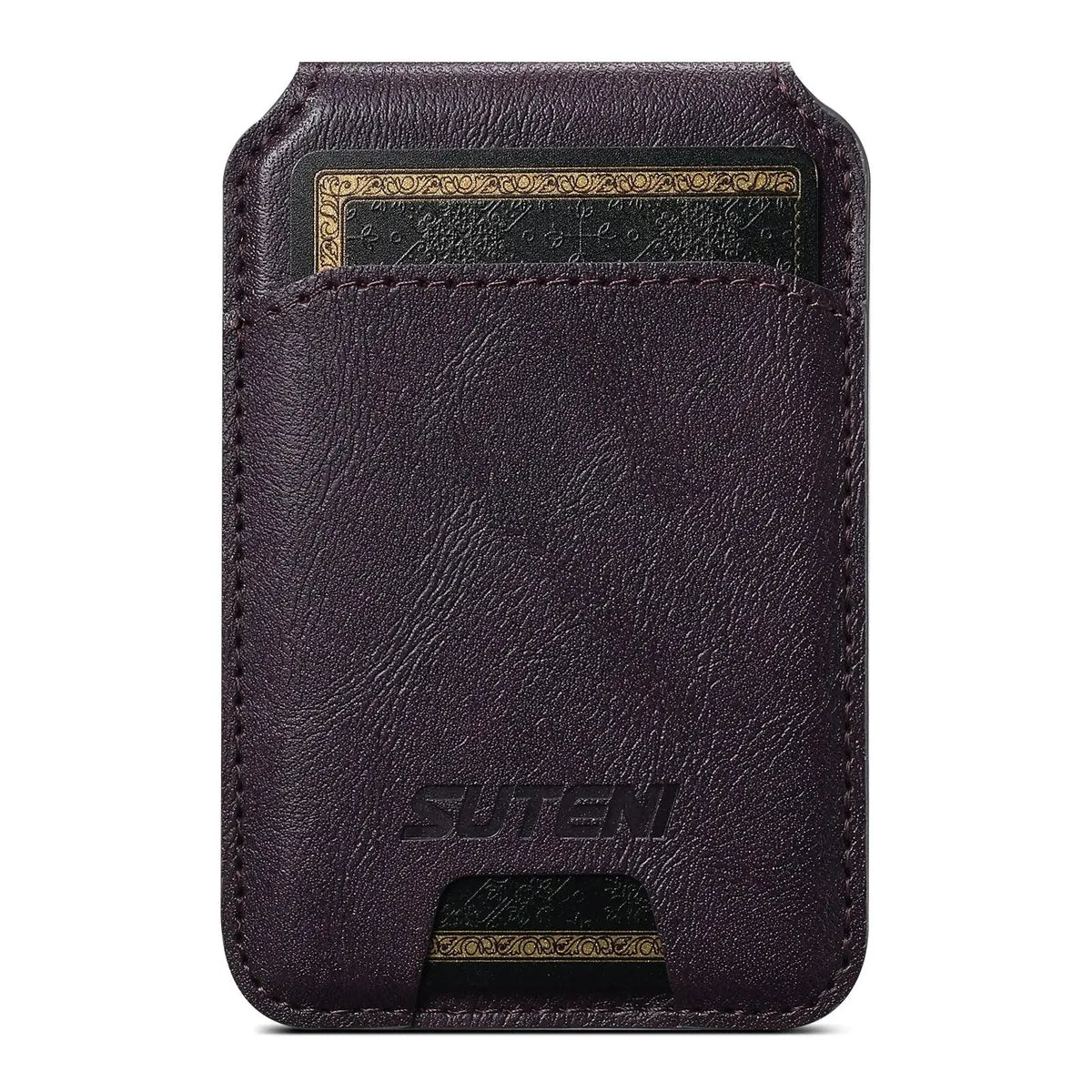 Buy Magnetic Wallet & Phone Stand,Classic Magnetic Card Holder Wallet S2 at Caseles-Brown, 