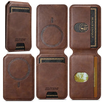 Buy Magnetic Wallet & Phone Stand,Classic Magnetic Card Holder Wallet S2 at Caseles-Brown, 