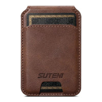 Buy Magnetic Wallet & Phone Stand,Classic Magnetic Card Holder Wallet S2 at Caseles-Brown, 
