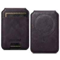 Buy Magnetic Wallet & Phone Stand,Classic Magnetic Card Holder Wallet S2 at Caseles-Purple, 