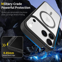 Buy MagSafe iPhone 17 Case – Anti-Scratch, Military-Grade Protection, Shockproof & Slim Design - CLEAR COLORFUL MAGSAFE IPHONE CASE at Caseles -iPhone 17 Pro Max, Black