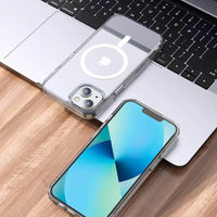 Buy Magnetic Smart Phone Case Anti-Fall for iPhone - iPhone MagSafe Clear Case at Caseles -iPhone 15 Pro Max, 