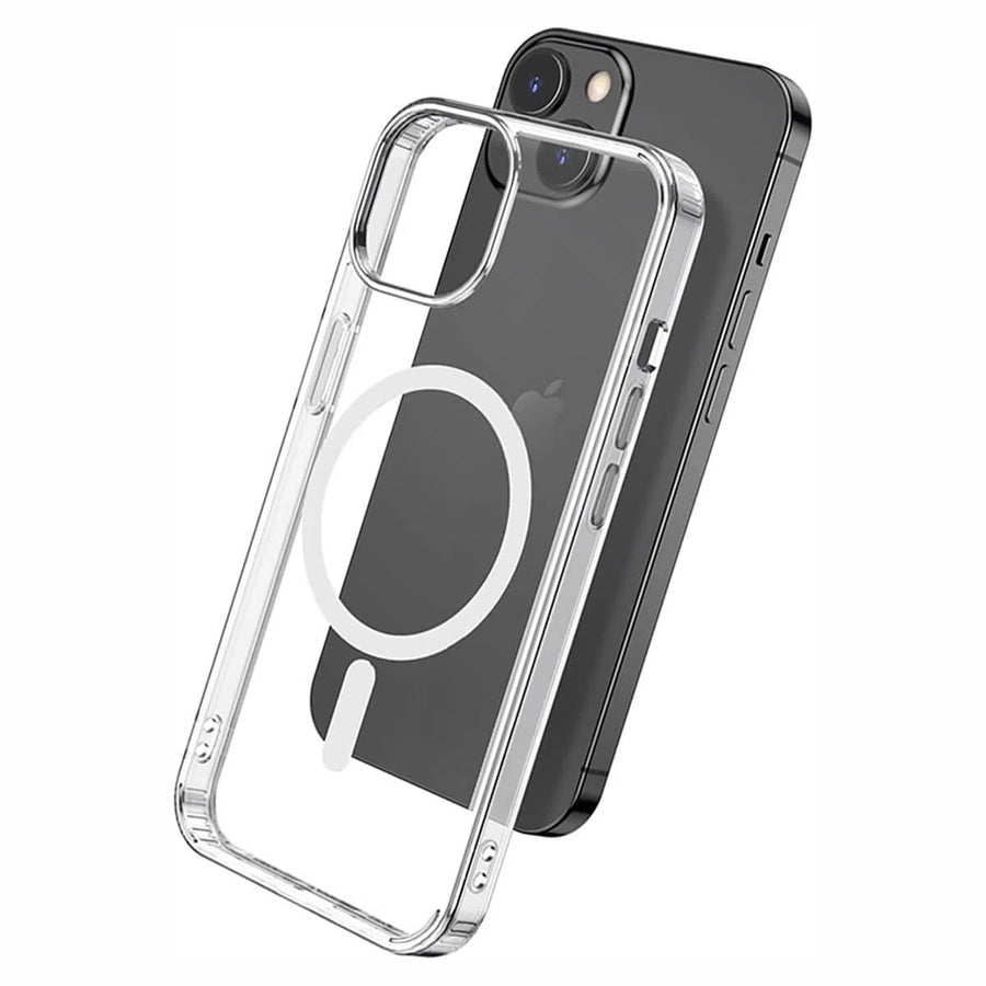 Buy Magnetic Smart Phone Case Anti-Fall for iPhone - iPhone MagSafe Clear Case at Caseles -iPhone 15 Pro Max, 