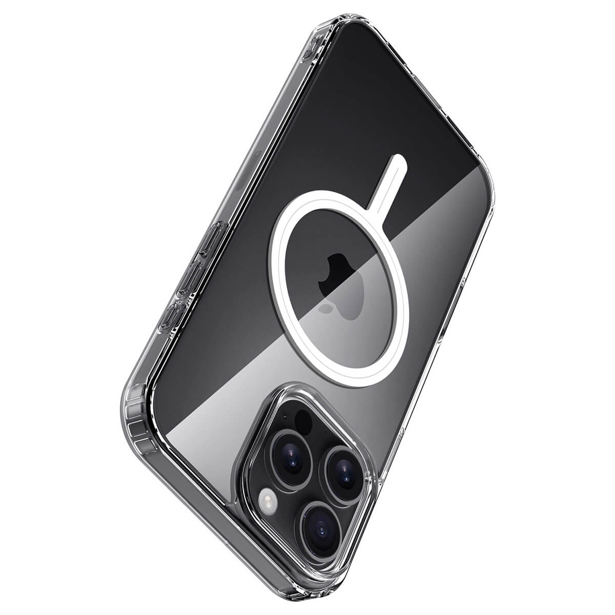 Buy Slim crystal-clear MagSafe iPhone case with strong magnetic adsorption, anti-yellowing durability, and military-grade drop protection - iPhone MagSafe Clear Case at Caseles -iPhone 17 Pro Max, 