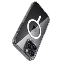 Buy Slim crystal-clear MagSafe iPhone case with strong magnetic adsorption, anti-yellowing durability, and military-grade drop protection - iPhone MagSafe Clear Case at Caseles -iPhone 17 Pro Max, 