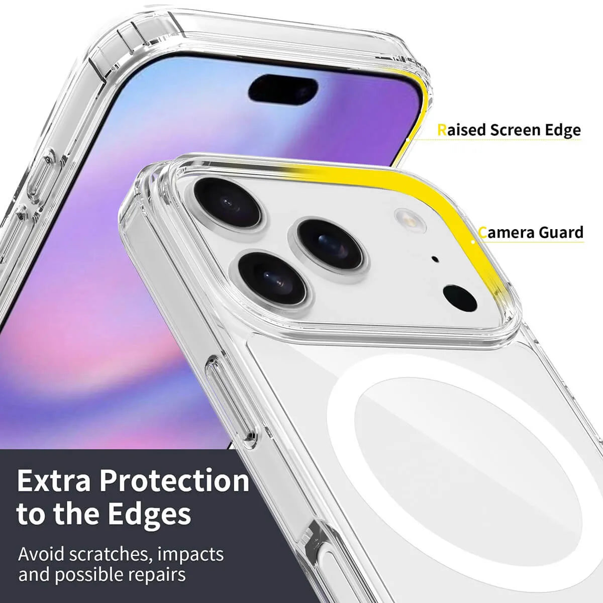Buy MagSafe iPhone 17 Case – Anti-Scratch, Military-Grade Protection, Shockproof & Slim Design - MagSafe Clear Case at for iPhone at Caseles -iPhone 17 Pro Max, Clear