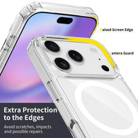 Buy MagSafe iPhone 17 Case – Anti-Scratch, Military-Grade Protection, Shockproof & Slim Design - MagSafe Clear Case at for iPhone at Caseles -iPhone 17 Pro Max, Clear