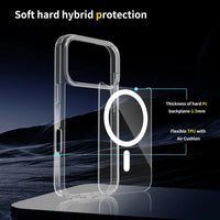 Buy MagSafe iPhone 17 Case – Anti-Scratch, Military-Grade Protection, Shockproof & Slim Design - MagSafe Clear Case at for iPhone at Caseles -iPhone 17 Pro Max, Clear