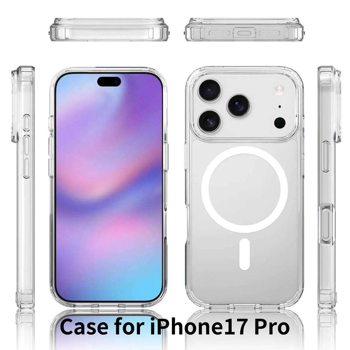 Buy MagSafe iPhone 17 Case – Anti-Scratch, Military-Grade Protection, Shockproof & Slim Design - MagSafe Clear Case at for iPhone at Caseles -iPhone 17 Pro Max, Clear
