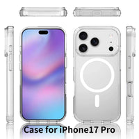 Buy MagSafe iPhone 17 Case – Anti-Scratch, Military-Grade Protection, Shockproof & Slim Design - MagSafe Clear Case at for iPhone at Caseles -iPhone 17 Pro Max, Clear
