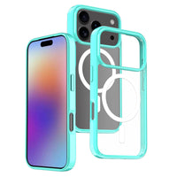 Buy MagSafe iPhone 17 Case – Anti-Scratch, Military-Grade Protection, Shockproof & Slim Design - MagSafe Clear Case at for iPhone at Caseles -iPhone 17 Pro Max, Light-Green