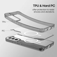 Buy Crystal Clear Shockproof Case, MagSafe Compatible for Samsung - Samsung MagSafe Case at Caseles-Samsung S24 Ultra, 