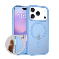 Buy MagSafe iPhone 17 Case with Camera Button, Military-Grade Protection - iPhone MagSafe Clear Case at Caseles -iPhone 17 Pro Max, Light Blue
