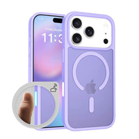Buy MagSafe iPhone 17 Case with Camera Button, Military-Grade Protection - iPhone MagSafe Clear Case at Caseles -iPhone 17 Pro Max, Light Purple
