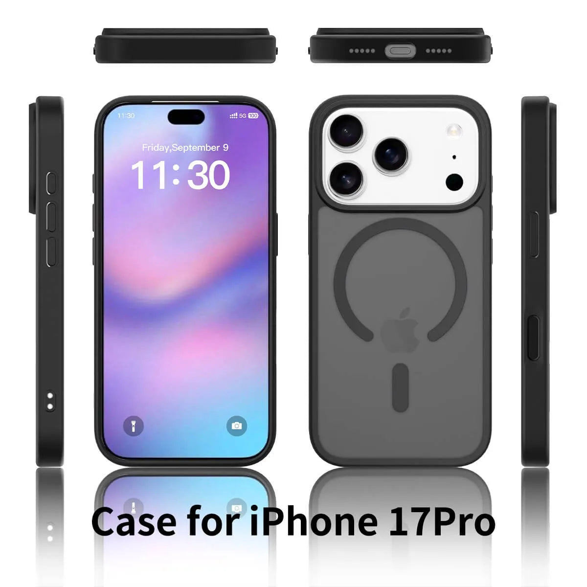 Buy MagSafe iPhone 17 Case with Camera Button, Military-Grade Protection - iPhone MagSafe Clear Case at Caseles -iPhone 17 Pro Max, White