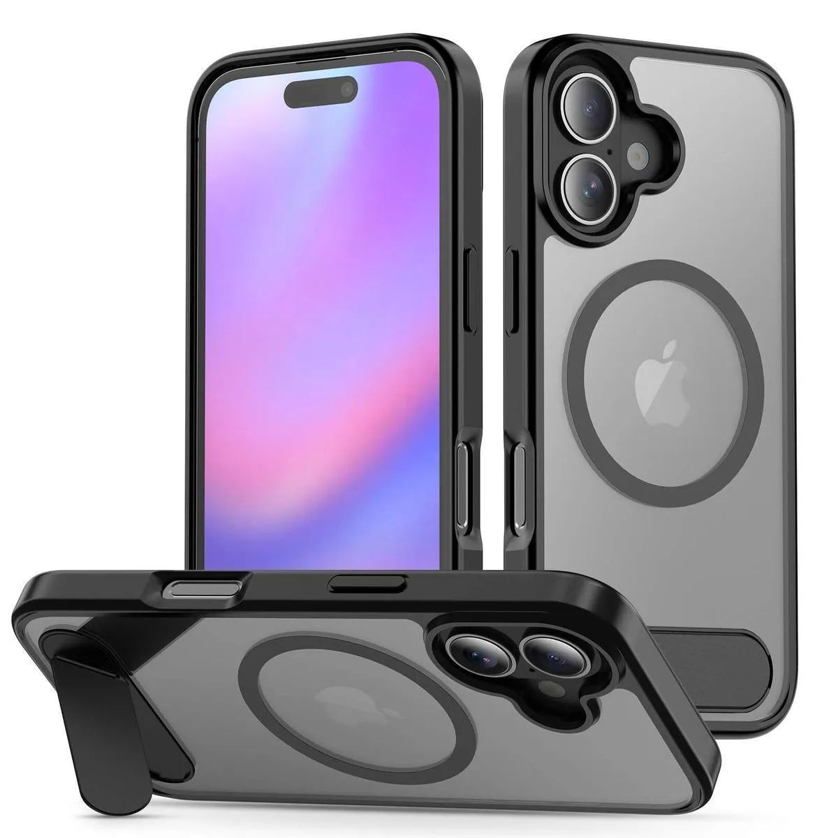 Buy MagSafe iPhone 17 Case with Camera Button, Military-Grade Protection - iPhone MagSafe Clear Case at Caseles -iPhone 17 Pro Max, Black