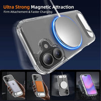 Buy MagSafe iPhone 17 Case with Camera Button, Military-Grade Protection - iPhone MagSafe Clear Case at Caseles -iPhone 17 Pro Max, Clear