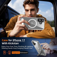 Buy MagSafe iPhone 17 Case with Camera Button, Military-Grade Protection - iPhone MagSafe Clear Case at Caseles -iPhone 17 Pro Max, Clear