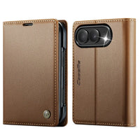 Buy Slim & Lightweight Flip Folio with 2 Card Slots, 1 Cash Slot, RFID Protection, Magnetic Closure & Wireless Charging Support for iPhone Duo - CLEO at Caseles-iPhone Duo, Black
