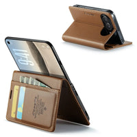 Buy Slim & Lightweight Flip Folio with 2 Card Slots, 1 Cash Slot, RFID Protection, Magnetic Closure & Wireless Charging Support for iPhone Duo - CLEO at Caseles-iPhone Duo, Black