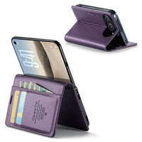 Buy Slim & Lightweight Flip Folio with 2 Card Slots, 1 Cash Slot, RFID Protection, Magnetic Closure & Wireless Charging Support for iPhone Duo - CLEO at Caseles-iPhone Duo, Black