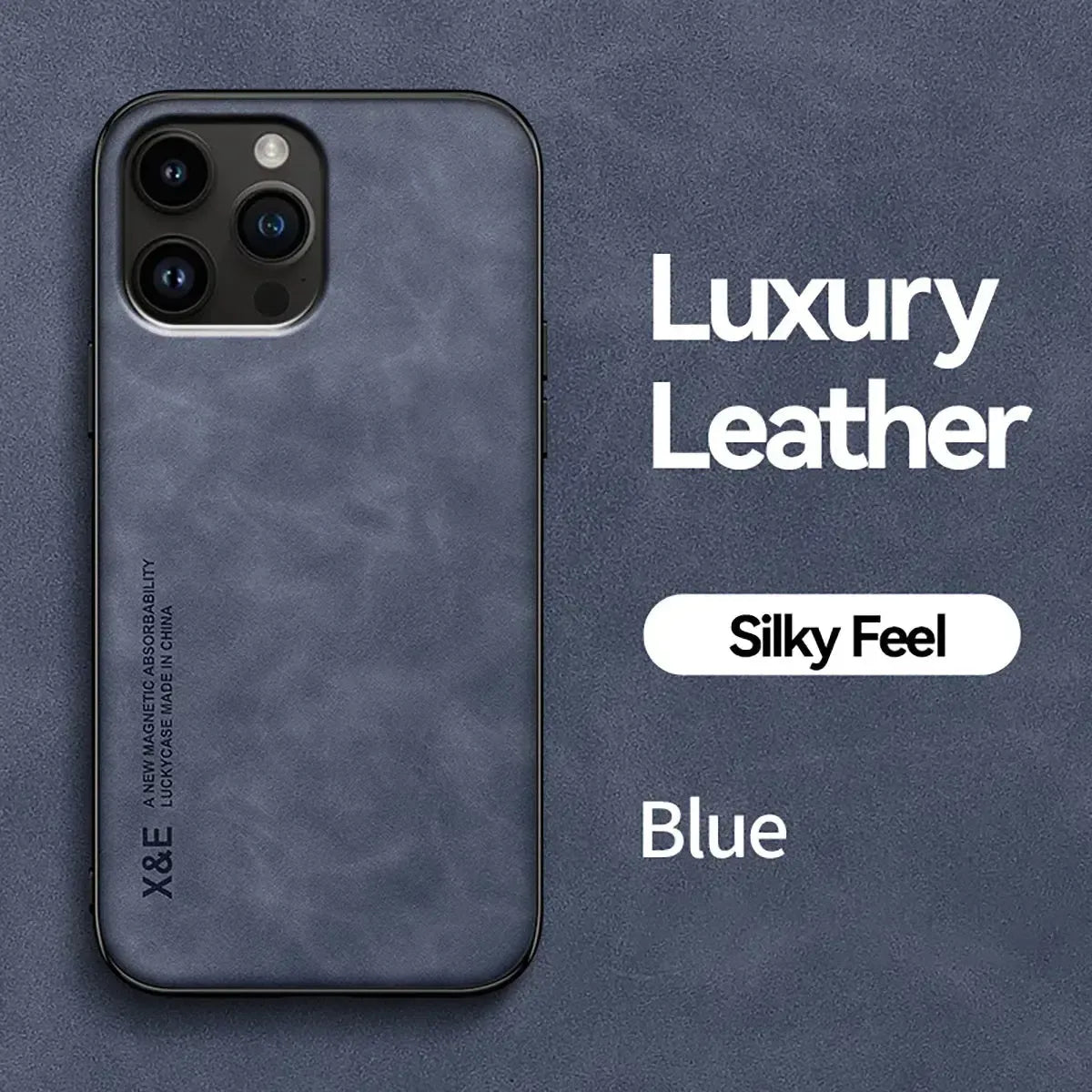 Buy Camera & Screen Protection, Shockproof Drop Protection, Precise Cutouts, Stylish Leather Case for iPhone,CORBIN at Caseles-iPhone 16 Pro Max, Carter-LightGrey