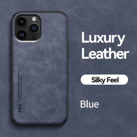 Buy Camera & Screen Protection, Shockproof Drop Protection, Precise Cutouts, Stylish Leather Case for iPhone,CORBIN at Caseles-iPhone 16 Pro Max, Carter-LightGrey