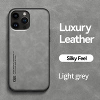 Buy Camera & Screen Protection, Shockproof Drop Protection, Precise Cutouts, Stylish Leather Case for iPhone,CORBIN at Caseles-iPhone 16 Pro Max, Carter-LightGrey