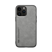 Buy Camera & Screen Protection, Shockproof Drop Protection, Precise Cutouts, Stylish Leather Case for iPhone,CORBIN at Caseles-iPhone 16 Pro Max, Carter-LightGrey