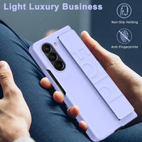 Buy Heavy-Duty Protective Case with Spring-Assisted Hinge Cover, Integrated Hand Strap & Full-Body Defense - Cole at Caseles-Samsung Galaxy Z Fold 8 Ultra, Black