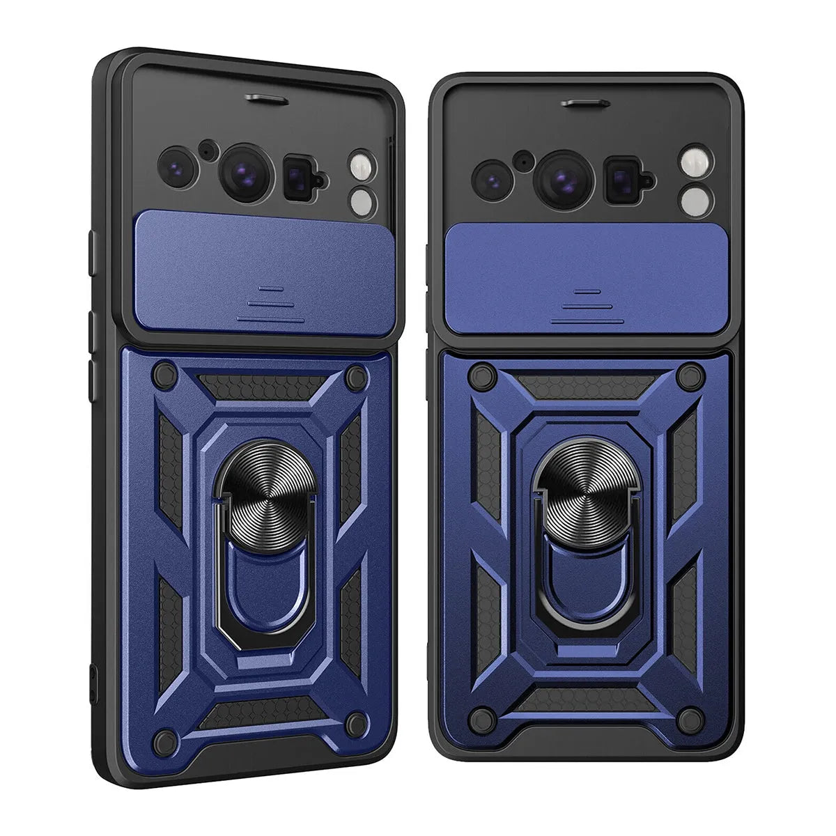 Buy Metal Heavy Duty Rugged Defender Cover For Pixel, with Built in Screen Protector, FullBody Protective Shockproof Heavy Duty Rugged Defender Cover,Colm at Caseles-Google Pixel 9 Pro XL, Black
