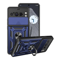 Buy Metal Heavy Duty Rugged Defender Cover For Pixel, with Built in Screen Protector, FullBody Protective Shockproof Heavy Duty Rugged Defender Cover,Colm at Caseles-Google Pixel 9 Pro XL, Blue