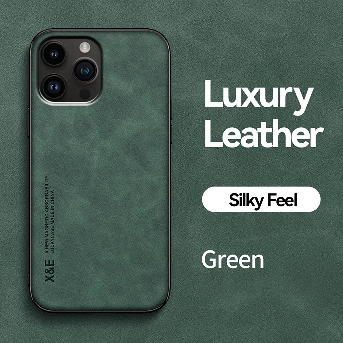 Buy Camera & Screen Protection, Shockproof Drop Protection, Precise Cutouts, Stylish Leather Case for iPhone,CORBIN at Caseles-iPhone 16 Pro Max, Carter-LightGrey