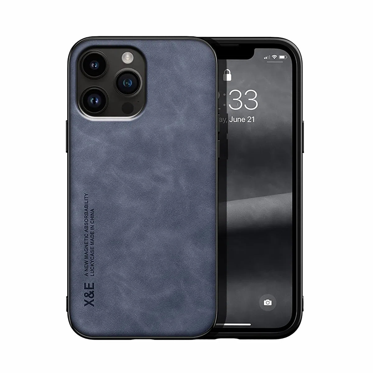 Buy Camera & Screen Protection, Shockproof Drop Protection, Precise Cutouts, Stylish Leather Case for iPhone,CORBIN at Caseles-iPhone 16 Pro Max, Carter-LightGrey