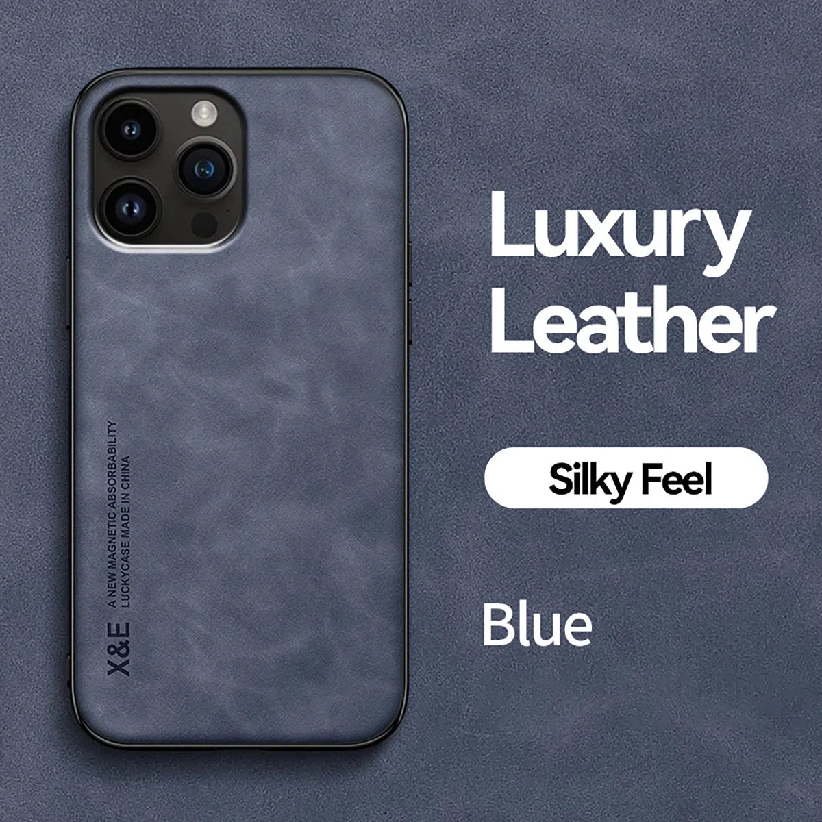 Buy Camera & Screen Protection, Shockproof Drop Protection, Precise Cutouts, Stylish Leather Case for iPhone,CORBIN at Caseles-iPhone 16 Pro Max, Carter-LightGrey