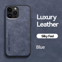Buy Camera & Screen Protection, Shockproof Drop Protection, Precise Cutouts, Stylish Leather Case for iPhone,CORBIN at Caseles-iPhone 16 Pro Max, Carter-LightGrey
