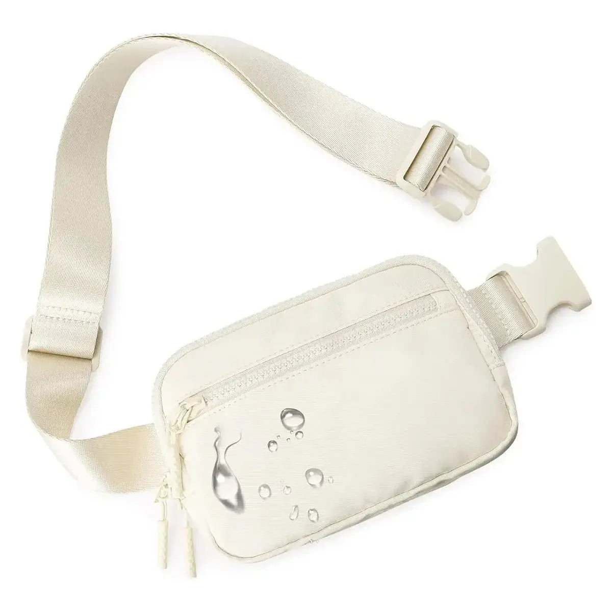 Buy 4-Pocket Fanny Packs: Lightweight Belt Bag & Crossbody Waist Pack for Travel & Sport - CROSSBODY BELT BAG at Caseles-Beige, 